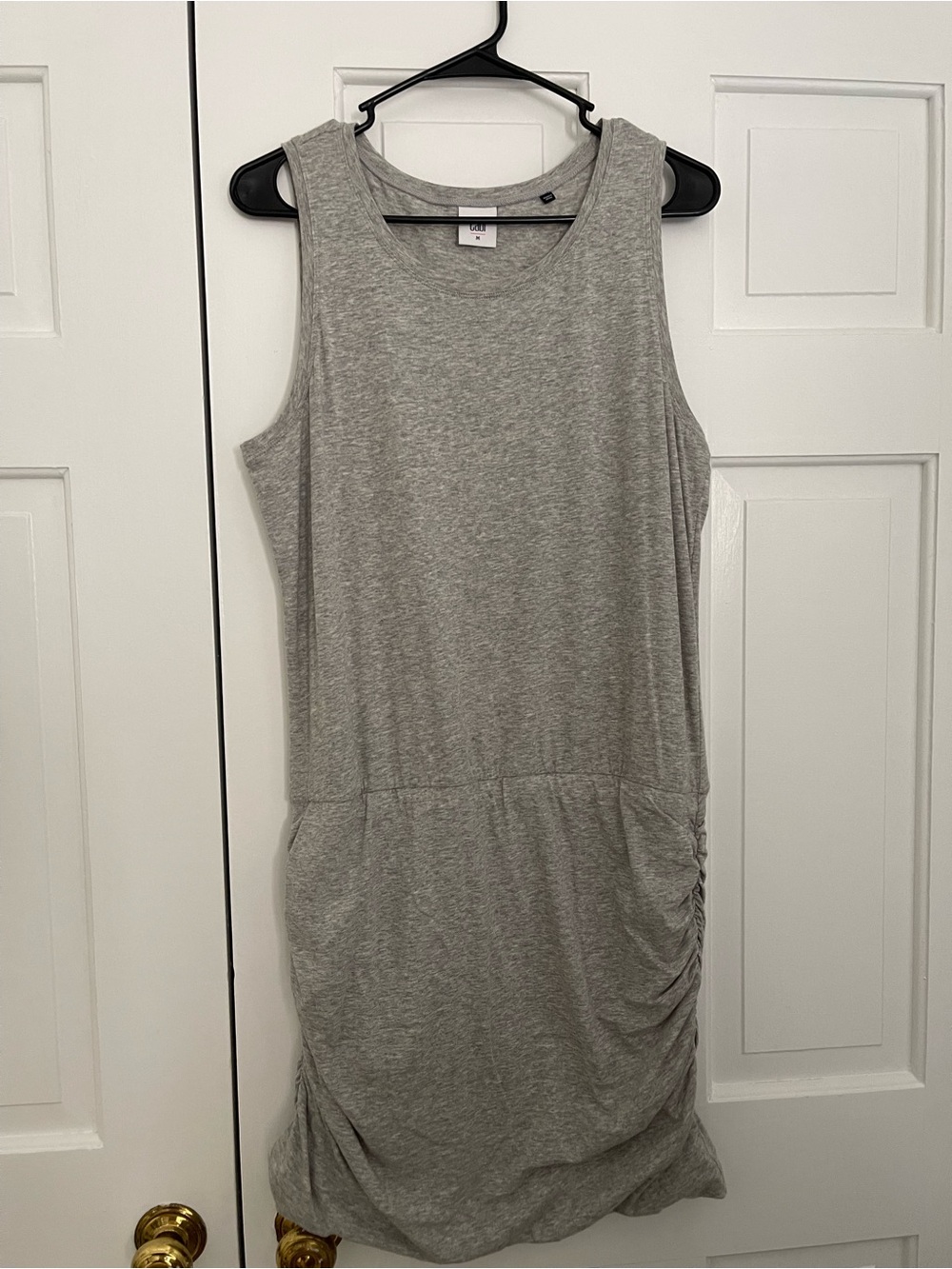 CAbi Heather Gray Sleeveless Mini Dress